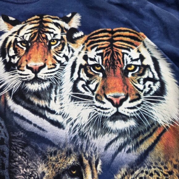 The Mountain Shirt XL Bush Gardens Tigers Lions Panthers Graphic Print Mens 2002 - Picture 4 of 14